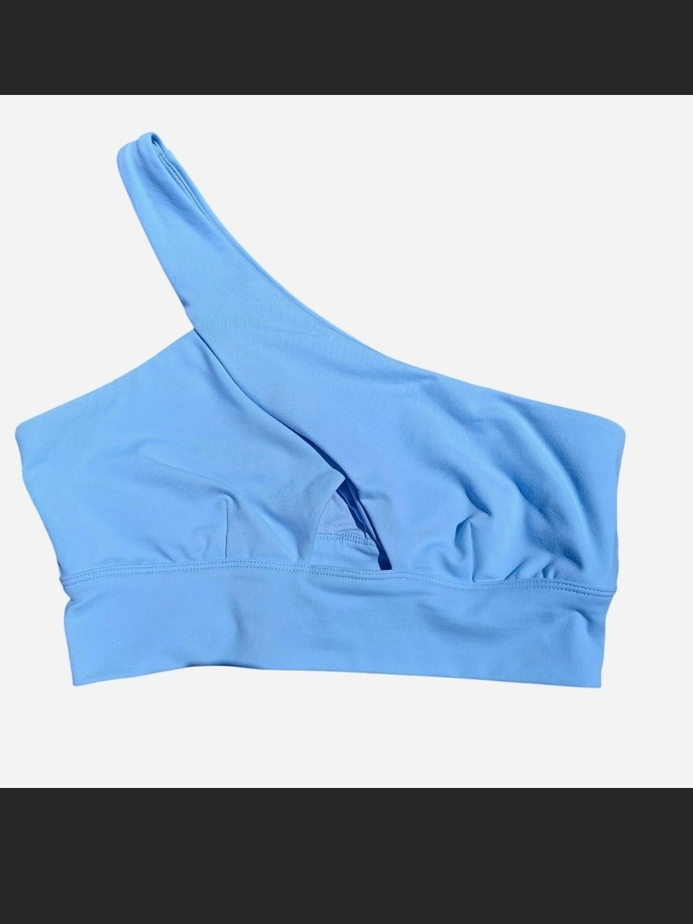 ALO Yoga Diagonal Flex Bra in Sky Blue